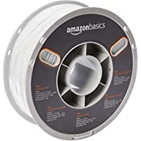 AmazonBasics TPU 3D Printer Filament- 1.75mm- White- 1 kg Spool